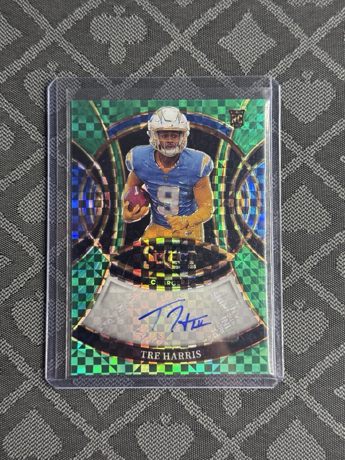 2025 Select TRE HARRIS Rookie Auto Signatures Green Power Prizm RC /5 #RSI-THS