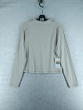 Vuori All The Feels Long Sleeve Mock Neck Top - Ecru Nwt Size XL