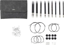 Knit Picks Options Wood Interchangeable Knitting Needle Set with Case and Stitch
