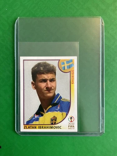ROOKIE ZLATAN IBRAHIMOVIC #456 PANINI WORLD CUP 2002 ORIGINAL STICKER