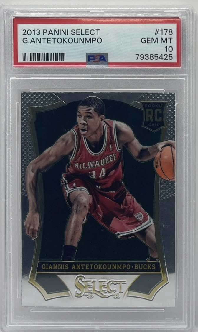 Giannis Antetokounmpo Professional Sports 10 Graded Basketball