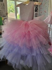 Pink Princess Tulle Dress Girls 5-6 Years 110...