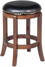 Cordova Counter Height Swivel Stool, 24-Inch, Cappuccino