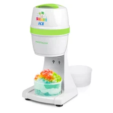 8 Oz. White Electric Shave Ice and Snow Cone Machine