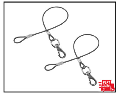 Chew Proof Dog Leash,2Pack Extension Metal Cable Lead,No Tangle Dual Dog Leashes