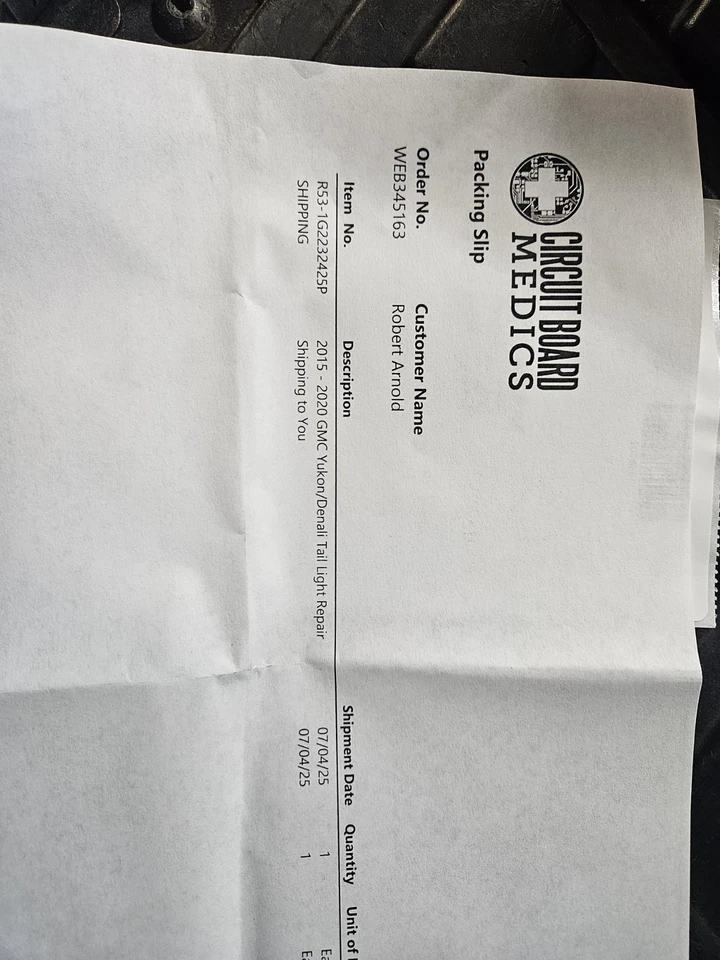 原始设备制造商 2015 - 2020 年 GMC YUKON/YUKON XL DENALI PASSENGER 尾灯固定! — 第 4/4 张图片