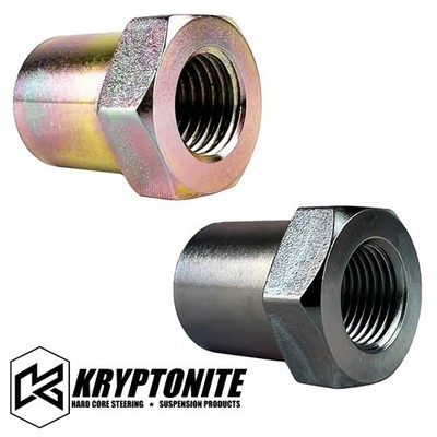 2 Kryptonite 11-19 GM HD PISK Brace Nut Pitman / Idler Arm Support Gold & Silver