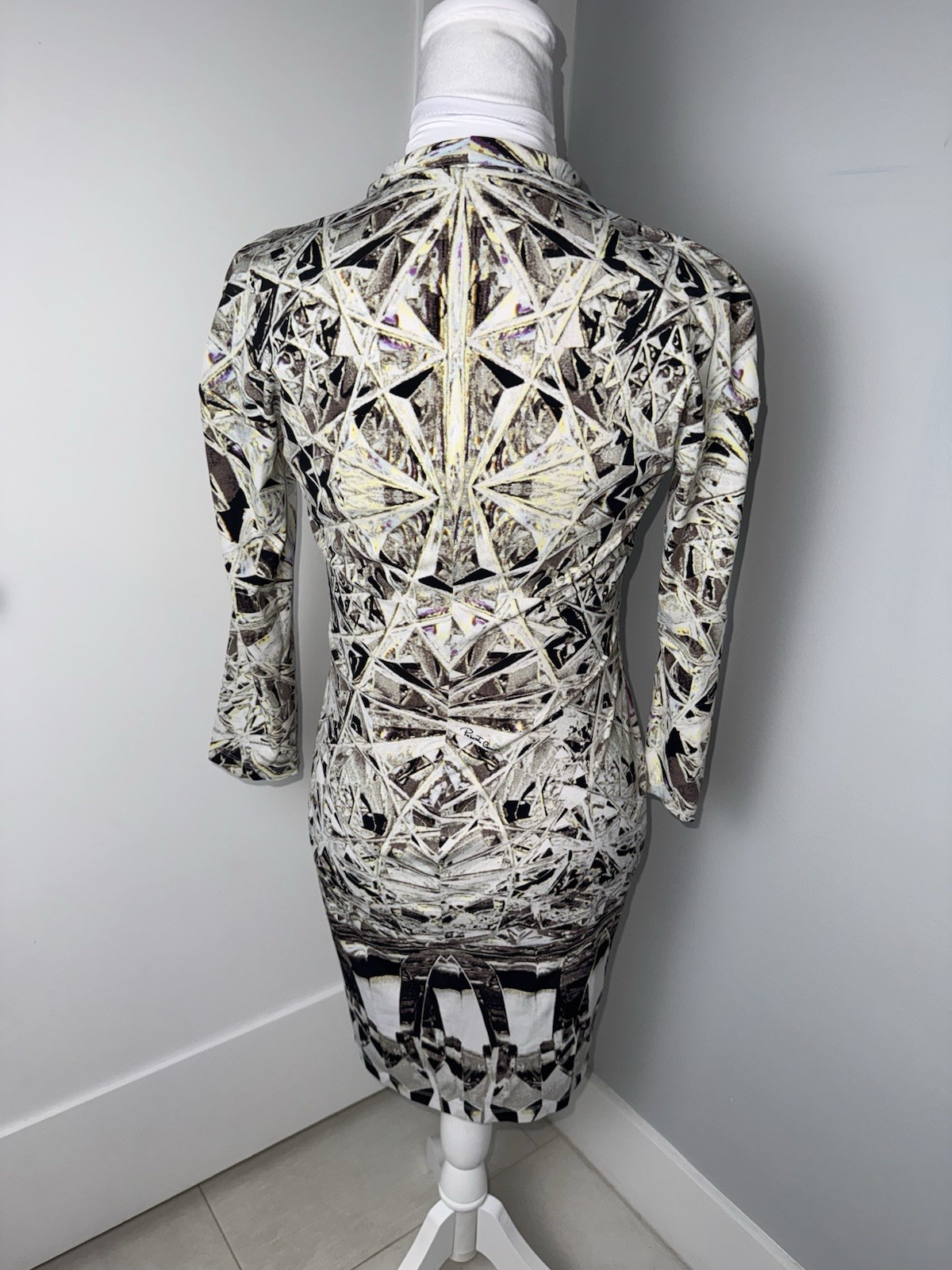 Roberto Cavalli Geometric Python Print Mini Dress… - image 5