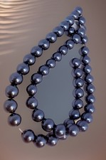 Dusty Blue Glass Pearl Beads 6mm Darice Qty:50