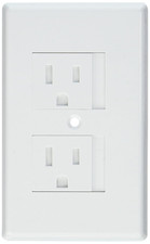 25-Pack Bulk Safe Plate Electrical Outlet Covers Standard, White