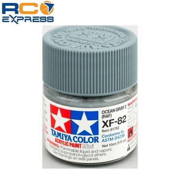 Tamiya Acrylic Mini XF-82 Ocean Gray 2 RAF 10ml Bottle TAM81782