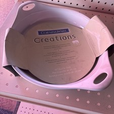 CorningWare Creations 10" Quiche/Casserole Beige Stoneware Handles Baking Dish