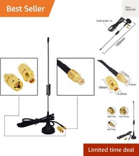 ADS-B Antenna 1090Mhz Antenna MCX Plug 2.5dbi Magnet Base ADS-B Aerial Receiv...