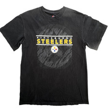 Pittsburgh Steelers Shirt Mens Medium Black NFL Football 2017 Schedule Graphic