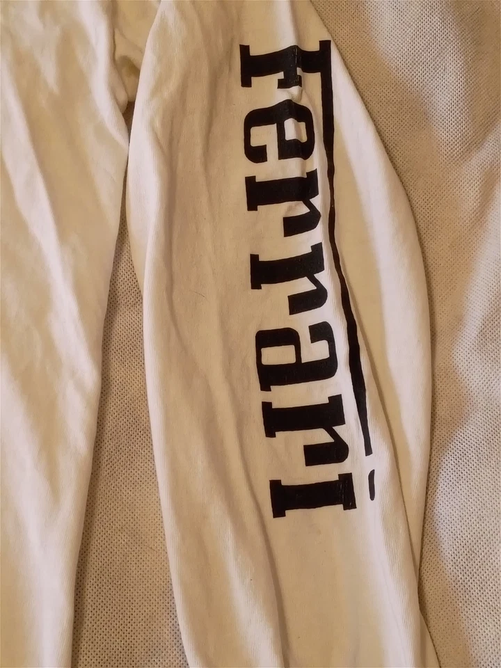 Vintage 90s Y2K Ferrari Long Sleeve T-Shirt Double Sided Sleeve Graphics F355 - Image 2 of 4