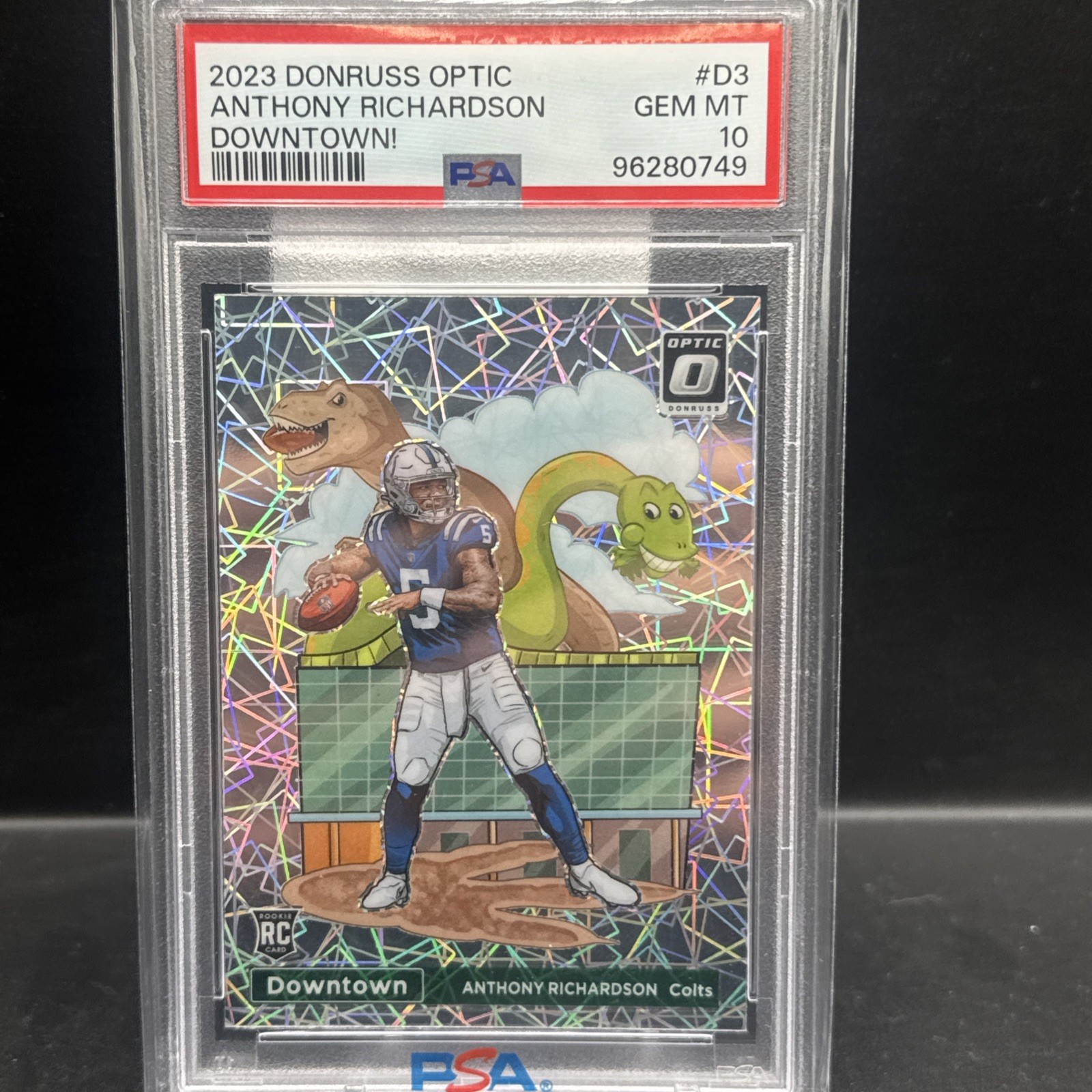 Anthony Richardson 2023 Panini Donruss Optic Downtown RC PSA 10 #D-3 Rookie SSP