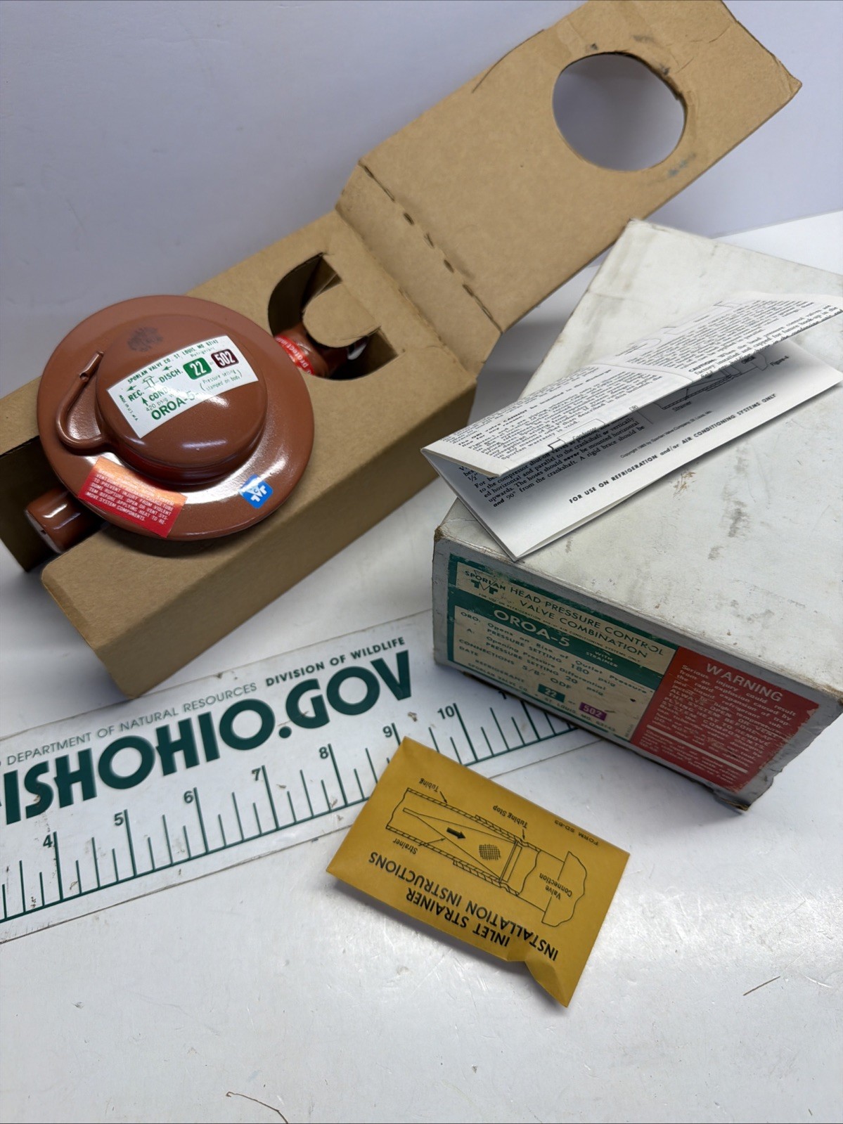 SPORLAN OROA-5 HEAD PRESSURE 180 CONTROL VALVE COMBINATION 5/8" ODF