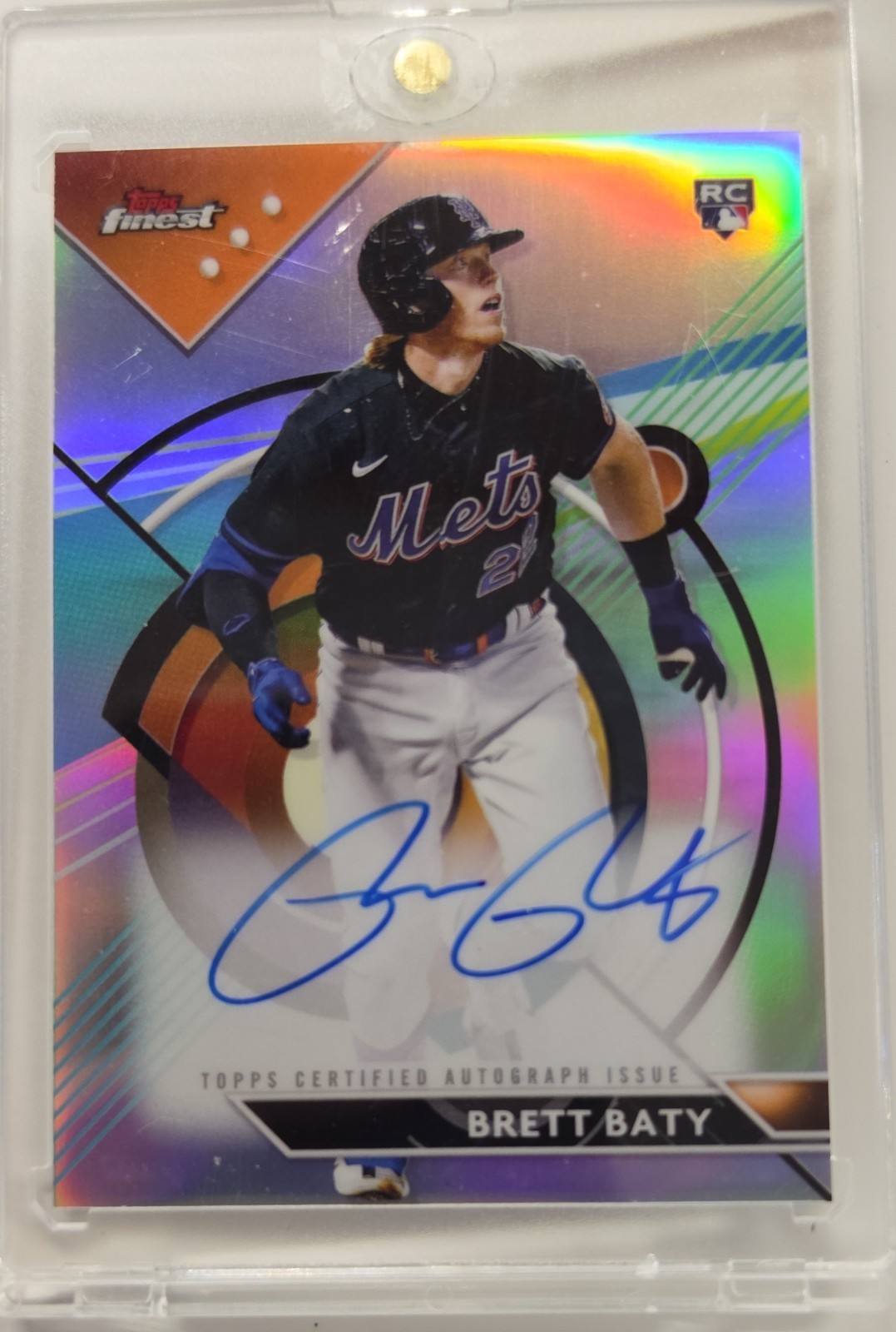 2023 Topps Finest - Finest Autographs Brett Baty #FA-BBA AUTO RC
