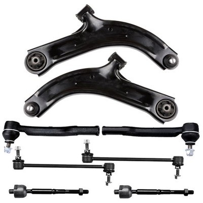 8PCS Front Control Arm Ball Joint Tie Rod End Kit 2009-2013 Cube Versa