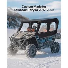 VEVOR Cab Enclosure Upper Doors, Compatible with Kawasaki Teryx4 2012-2022, Soft