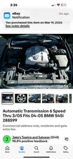 Automatic Transmission 6 Speed Thru 3/05 Fits 04-05 BMW 545i 4614497