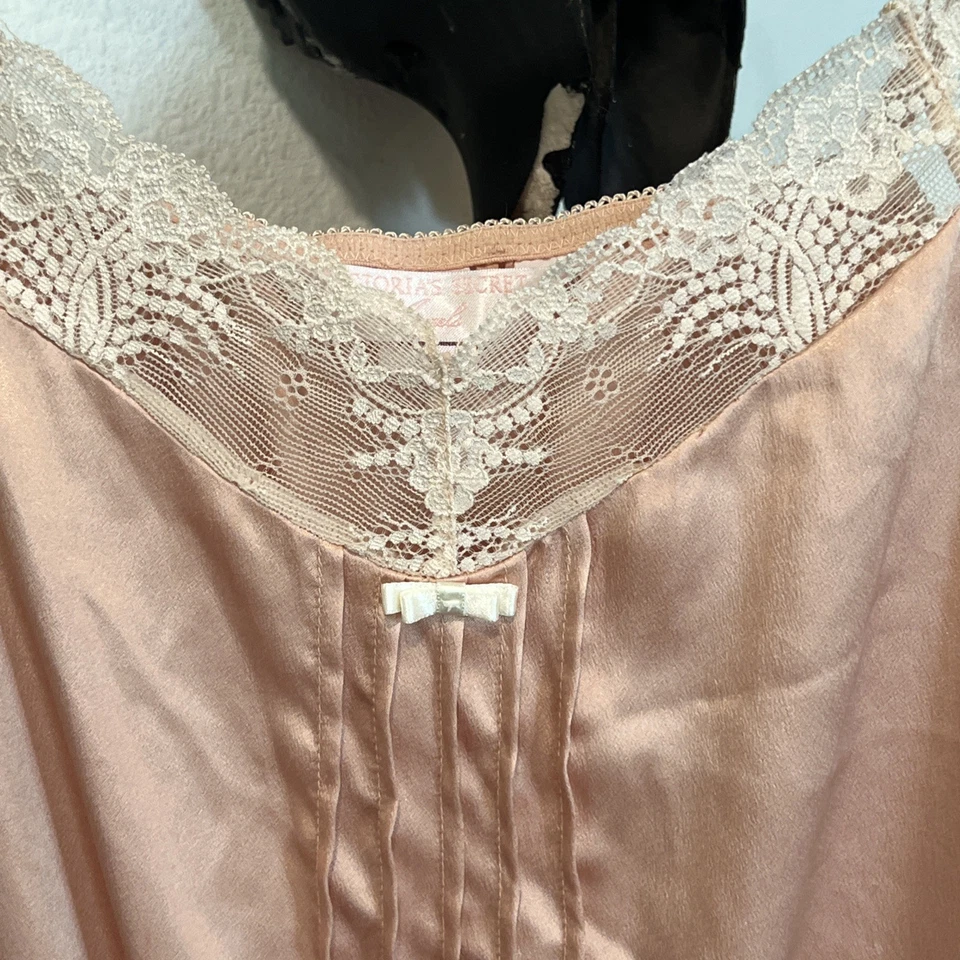 Lencería mameluco hada dormir 1 pieza encaje melocotón Victoria's Secret Angels Y2K talla L Foto 3 de 4