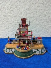 Mr. Christmas Santa's Toy Factory Santa Elves North Pole 25 Carols Songs Rare