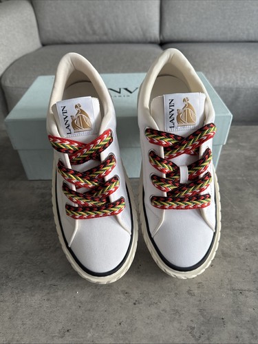 LANVIN Curb Sneakers Size 8 New Boxed Chunky LANVIN Trainers - Picture 10 of 21