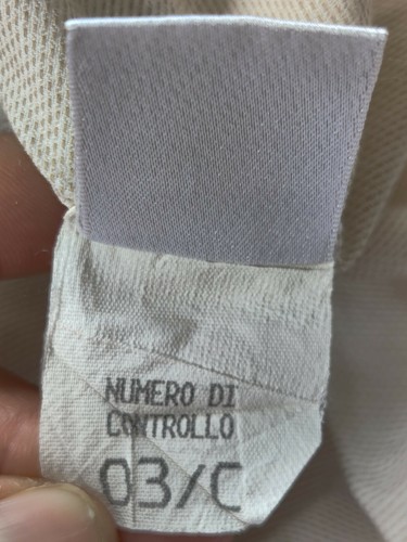Metropolitan View Made in Italy Woven Beige Long Sleeve Size 16.5 100% Cotton - Picture 9 of 11