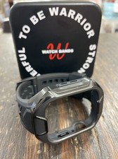 For Apple Watch Silicone Protective Phone Case Band Strap Cover black