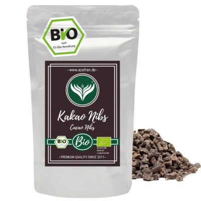 Azafran BIO Cacao Nibs roh | Kakaonibs | Nibs aus Kakaobohnen 250g - Bild 1 von 4