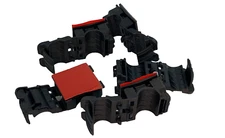 5 PACK HellermannTyton 156-02723 Inline Ratchet Clamp Adhesive Mount 1/2"-3/4"