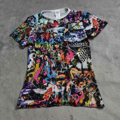 A Wish Come True  Rosa Shirt Girls Multicolor Short Sleeve Round Neck Pullover