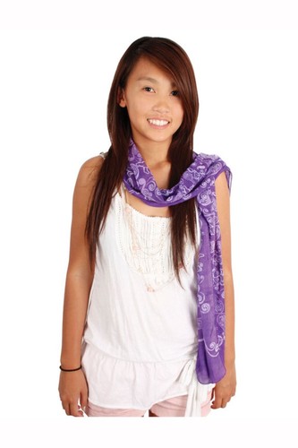 GRATEFUL DEAD LONG BEAR SCARF-BANDANA-MASK,HEADBAND, SCARF- COTTON-PURPLE Hippie - Picture 3 of 3