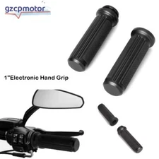 Electronic Black Aluminum Hand Grip For Harley Softail Touring Road King Glide