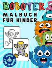 MOCO-EDITIONS - Roboter Malbuch Malbuch mit Zeichenrobotern fr Kinde - P555z
