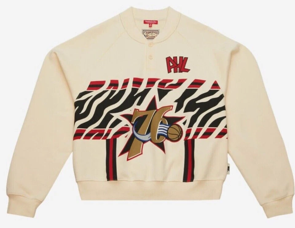 NBA 女式 Melody Ehsani Raglan 套衫费城 76 人队尺寸 Xs S M L XL  — 第 3/4 张图片