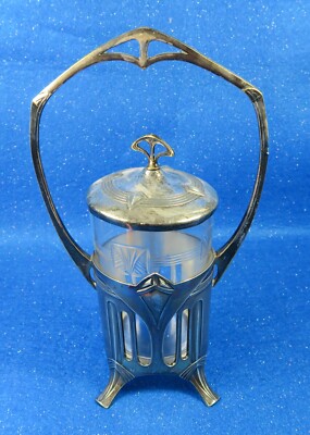 Vintage three-Piece Deco Inspired Pickle Caster marked WMF EP -  Estate
