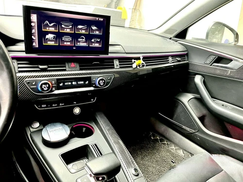 For Audi A4 A5 S4 S5 RS5 2017-2023 Real Carbon Fiber Inner Door Panel Cover Trim - Picture 7 of 18