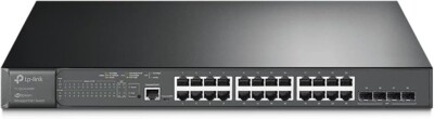 TP-Link JetStream TL-SG3428MP Power Over Ethernet (PoE) Network Switch - Black