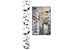 9 Bat Party Panels Halloween Decoration Prop Supplies Haunted House Black Horror