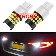 GLOFE Lighting White LED 7440 STROBE Flash to Solid REVERSE Backup Light Bulb