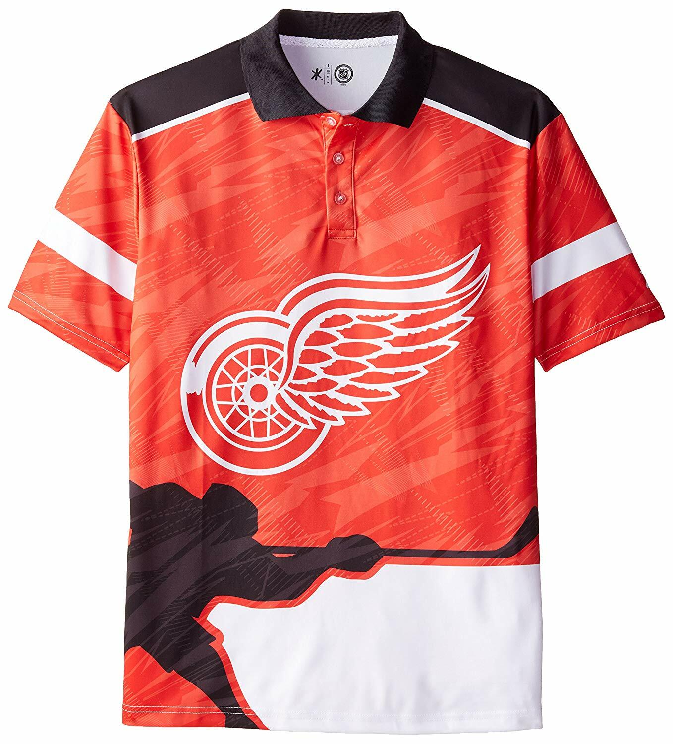 Мужская тематическая рубашка поло Detroit Redwings из коллекции Forever Collectibles NHL