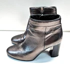 V01) GUESS women's ankle boots size 40 genuine leather sparkling