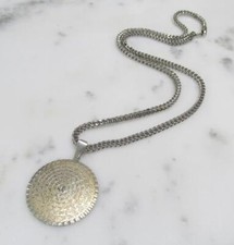 Asma-Ul-Husna 99 Allah Sterling Silver Pendant w/ Sterling Chain 44.4g ~ 2-F256