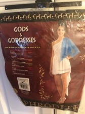 Roman Greek Goddess Aphrodite Halloween Costume Fits Up To Size 12 Dress - NEW 