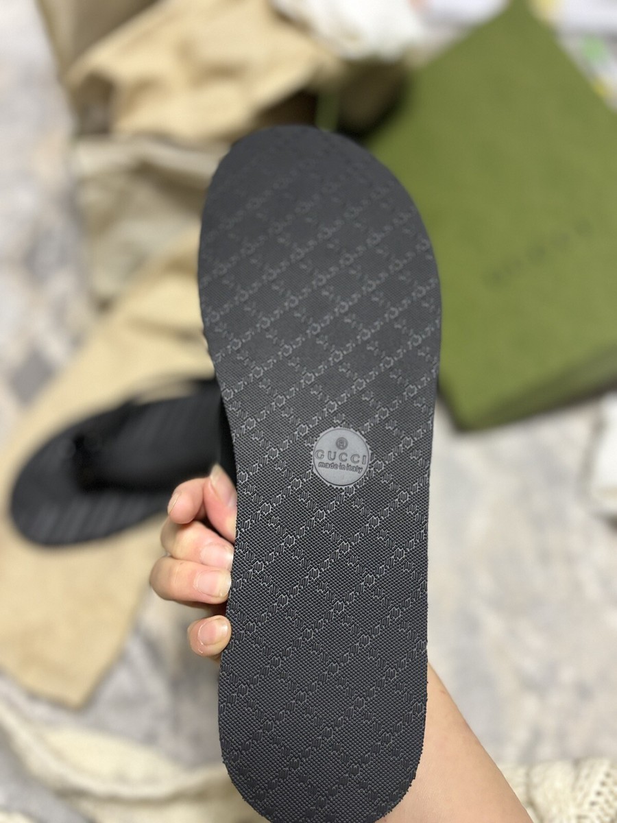 【GUCCI】 Black Gg Fabric Slippers Gucci GG Crystal Princetown Slipper – MILNY PARLON