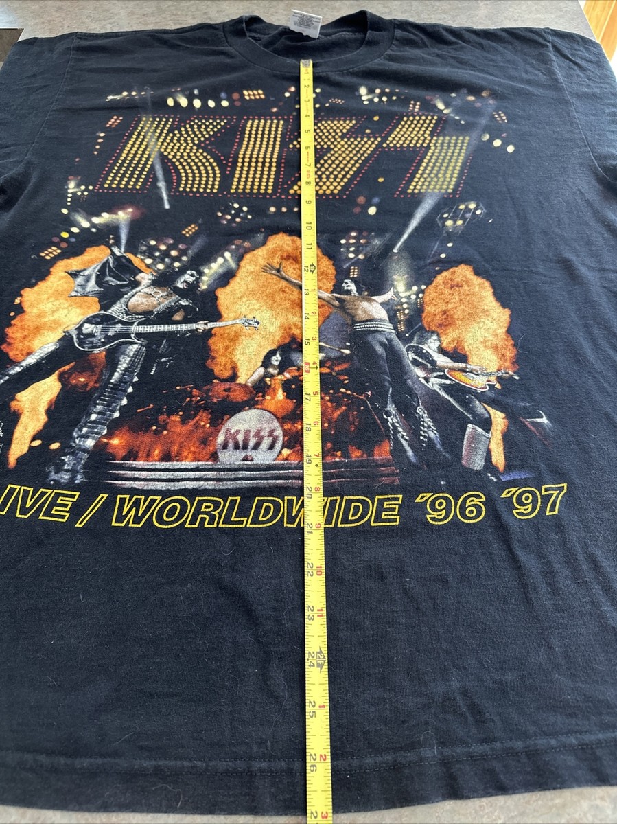 Vintage 1997 Kiss Alive Worldwide 96 97 Tour T Shirt Men XL Vintage 1997 Kiss Alive Worldwide 96 97 Tour T Shirt Men XL