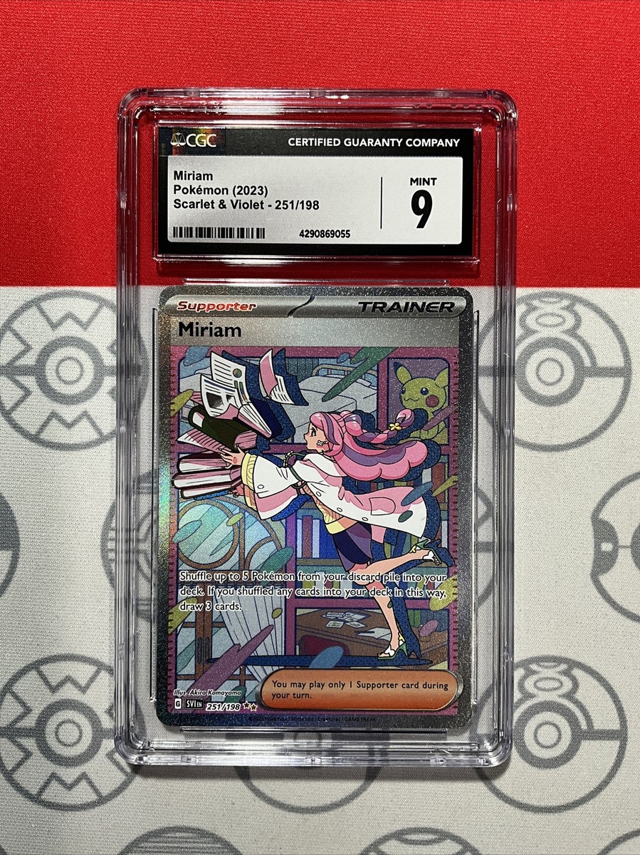 NEW CGC 9 MINT Miriam SAR 2023 Scarlet & Violet #251 Pokemon NEW CGC 9 MINT Miriam SAR 2023 Scarlet & Violet #251 Pokemon