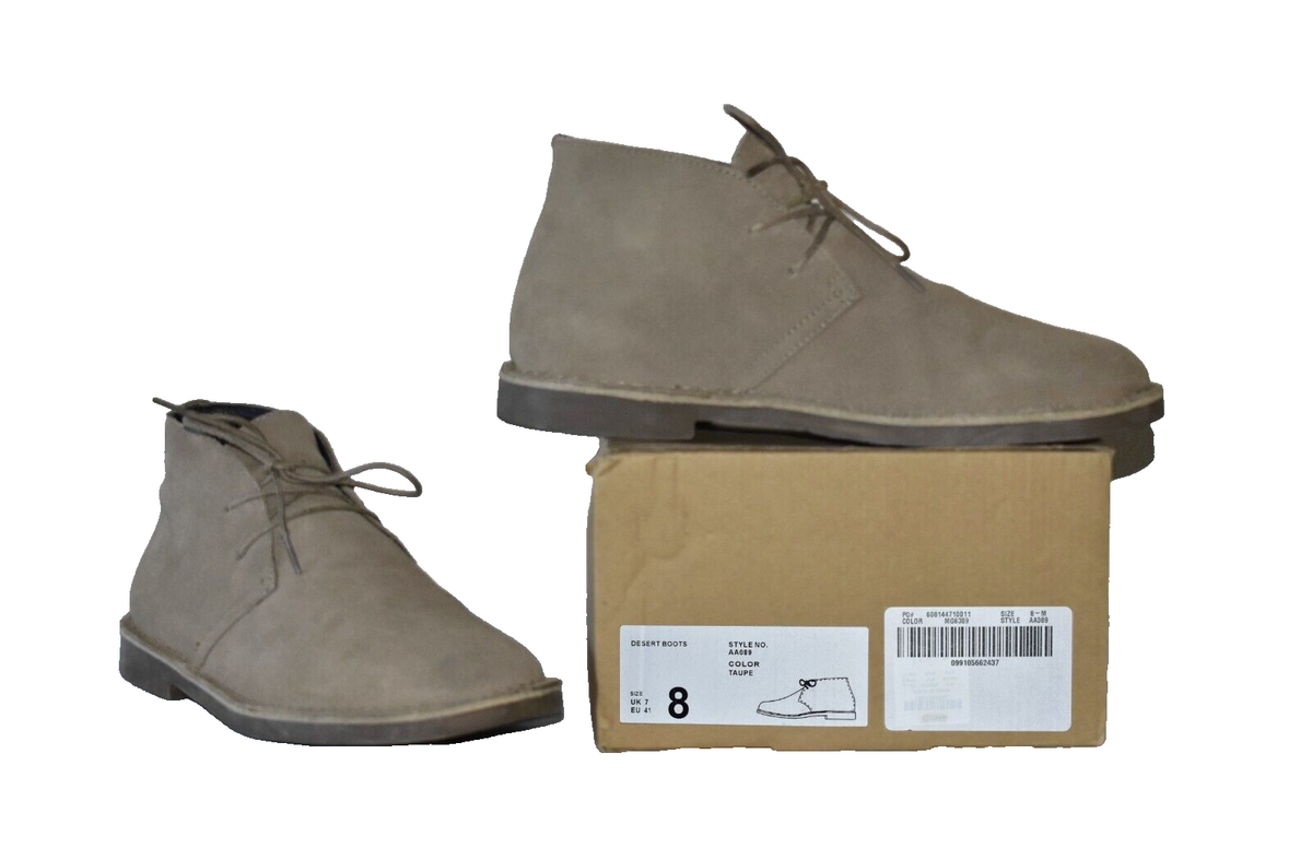 B2 Auth J CREW Taupe Suede Lace Up Desert Boots Shoes AA089  display picture 3